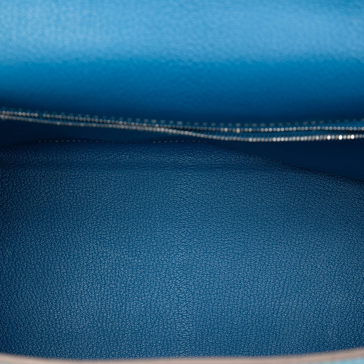 Second hand Hermes Kelly 32 Togo Leather 2 - Ways Top - handle Handbag Blue du Nord - Tabita Bags