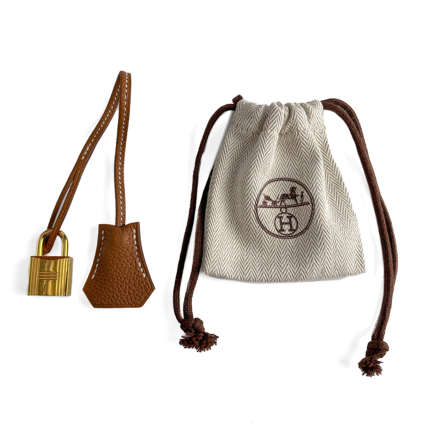 Second hand Hermes Kelly 32 Togo Leather 2 - Ways Top - Handle Handbag Gold - Tabita Bags