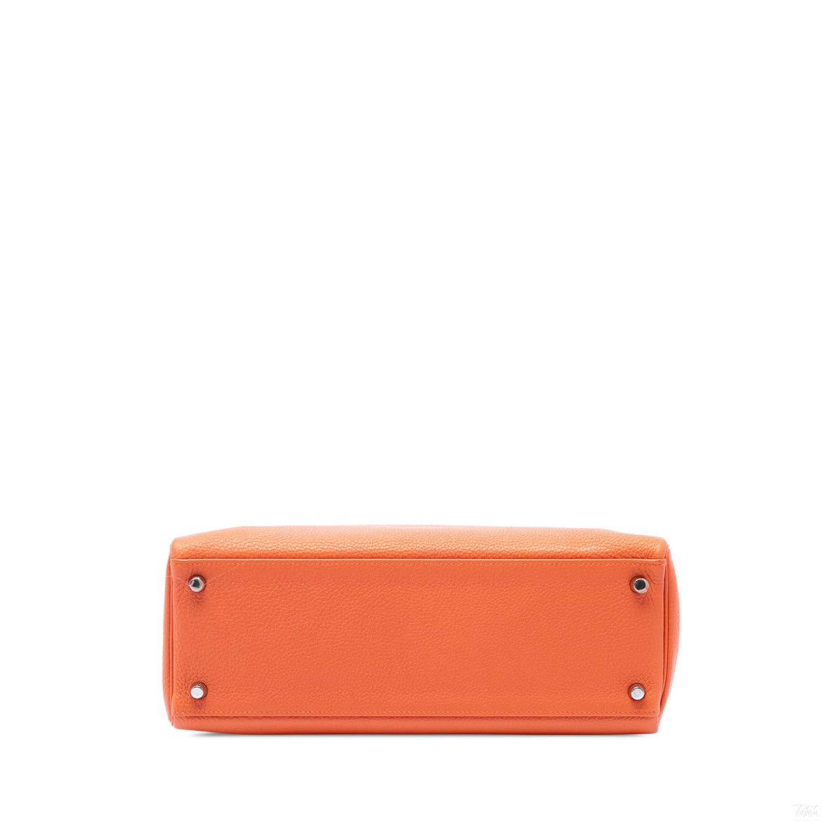 Second hand Hermes Kelly 32 Togo Leather 2-Ways Top-handle Handbag Orange - Tabita Bags