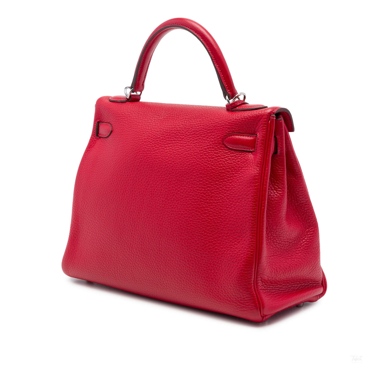 Second hand Hermes Kelly 32 Togo Leather 2-Ways Top-handle Handbag Red - Tabita Bags