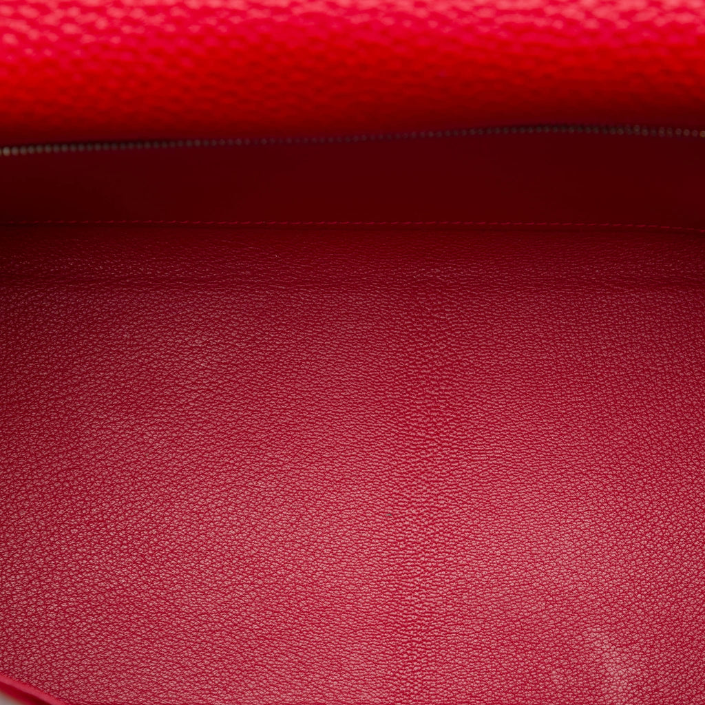 Second hand Hermes Kelly 32 Togo Leather 2-Ways Top-handle Handbag Red - Tabita Bags