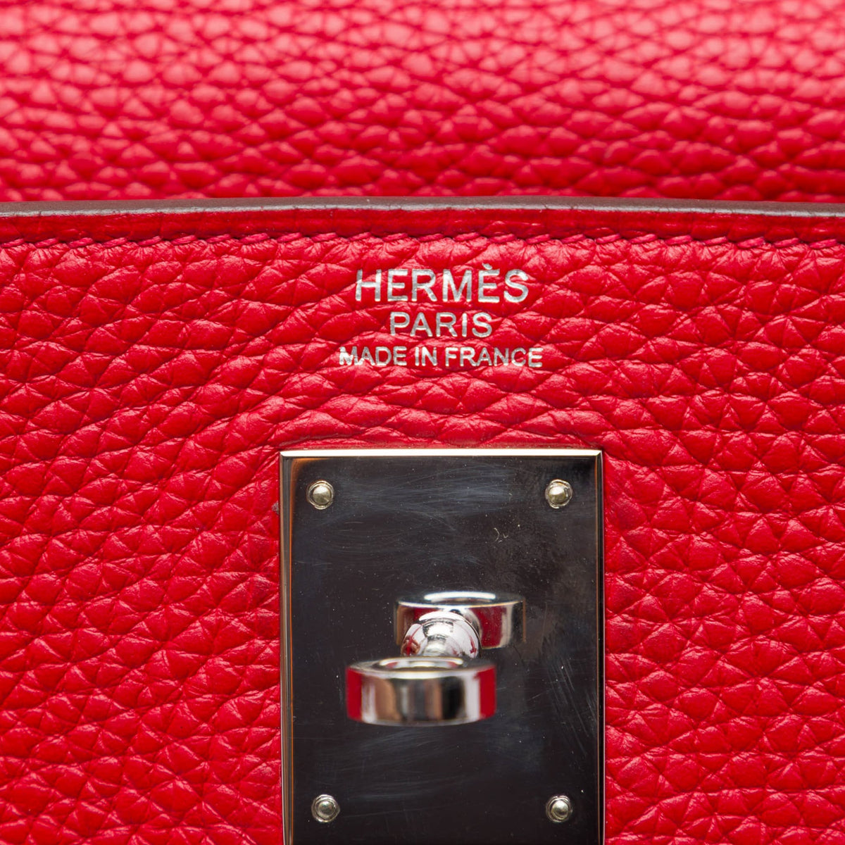 Second hand Hermes Kelly 32 Togo Leather 2-Ways Top-handle Handbag Red - Tabita Bags