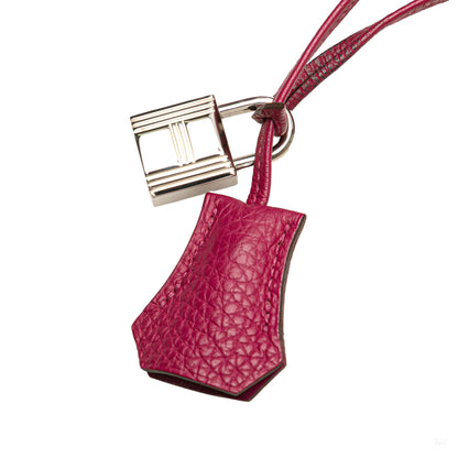 Second hand Hermes Kelly 32 Togo Leather 2 - Ways Top - handle Handbag Rose Pourpre - Tabita Bags