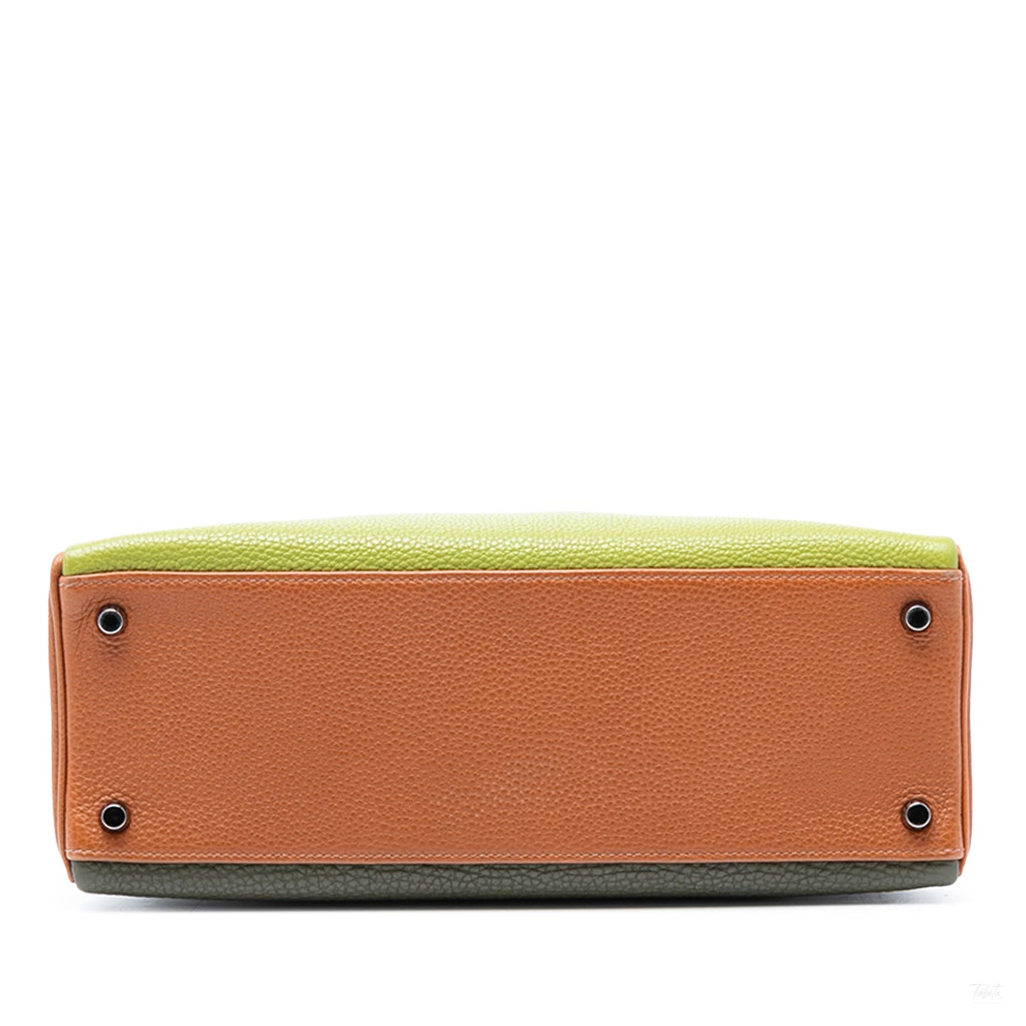 Second hand Hermes Kelly 32 Togo Leather 2 - Ways Top - Handle Handbag Tricolor - Tabita Bags