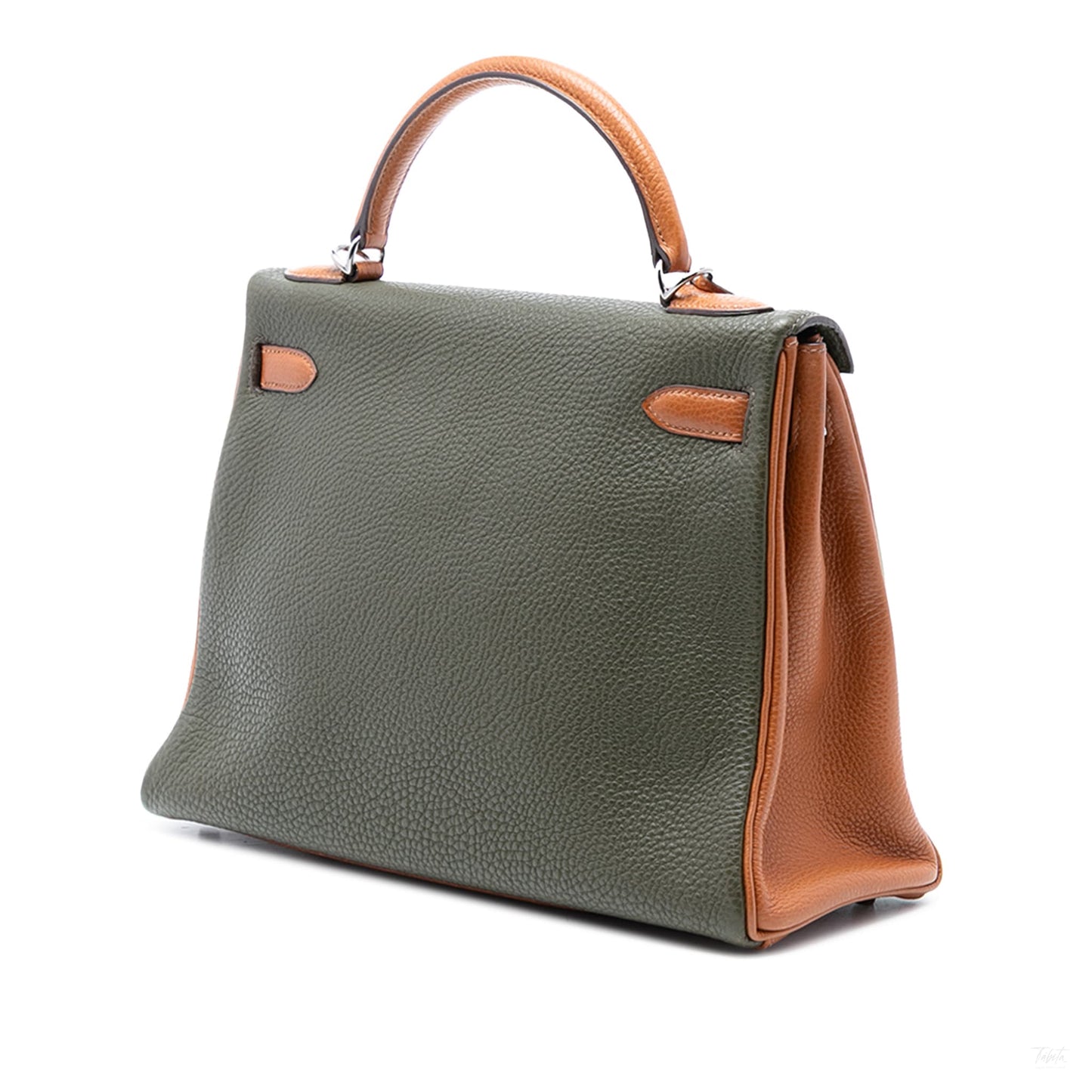 Second hand Hermes Kelly 32 Togo Leather 2 - Ways Top - Handle Handbag Tricolor - Tabita Bags