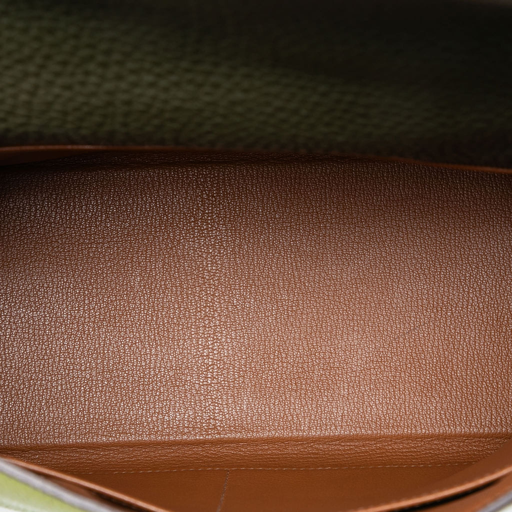 Second hand Hermes Kelly 32 Togo Leather 2 - Ways Top - Handle Handbag Tricolor - Tabita Bags
