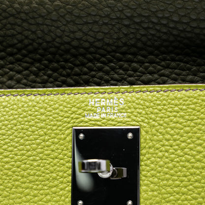 Second hand Hermes Kelly 32 Togo Leather 2 - Ways Top - Handle Handbag Tricolor - Tabita Bags