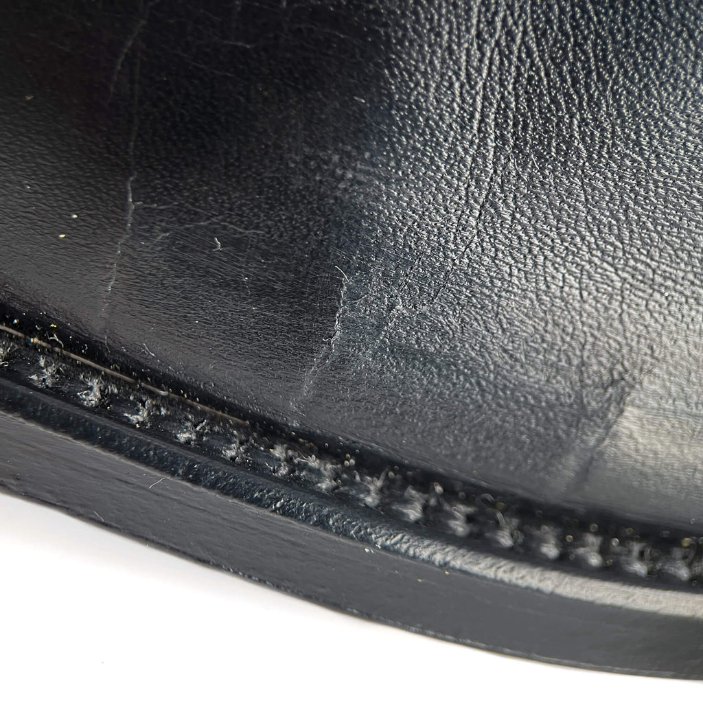 Second hand Hermes Kelly Box Calf Leather Jumping Boots 39 Black - Tabita Bags