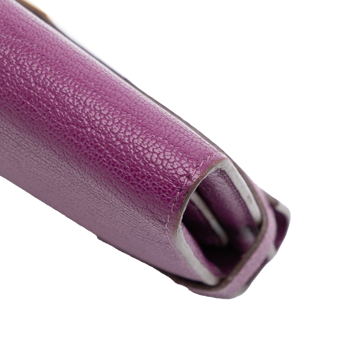 Second hand Hermes Kelly Chèvre Mysore Leather Long Wallet Anemone - Tabita Bags