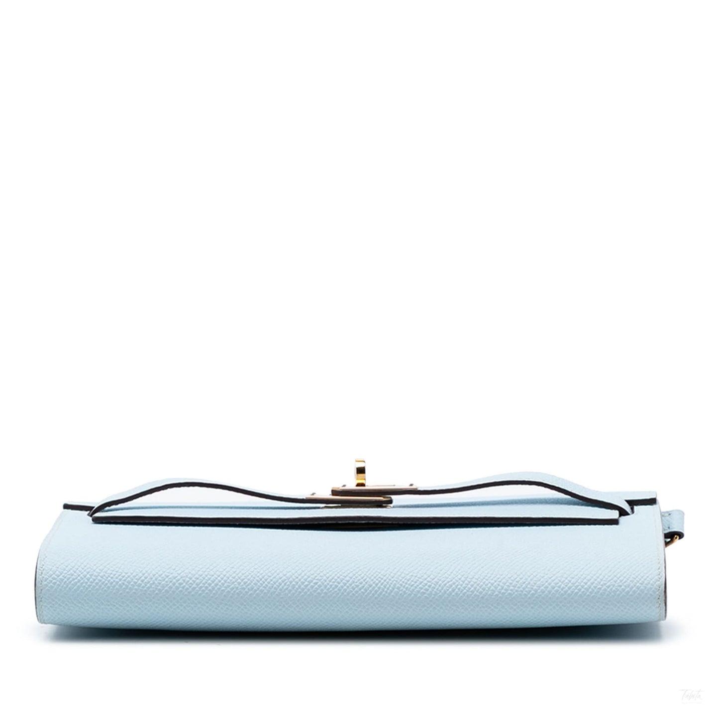 Second hand Hermes Kelly Epsom Leather Long Wallet Bleu Brume - Tabita Bags