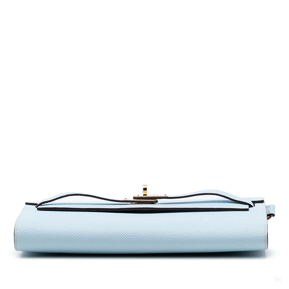 Second hand Hermes Kelly Epsom Leather Long Wallet Bleu Brume - Tabita Bags