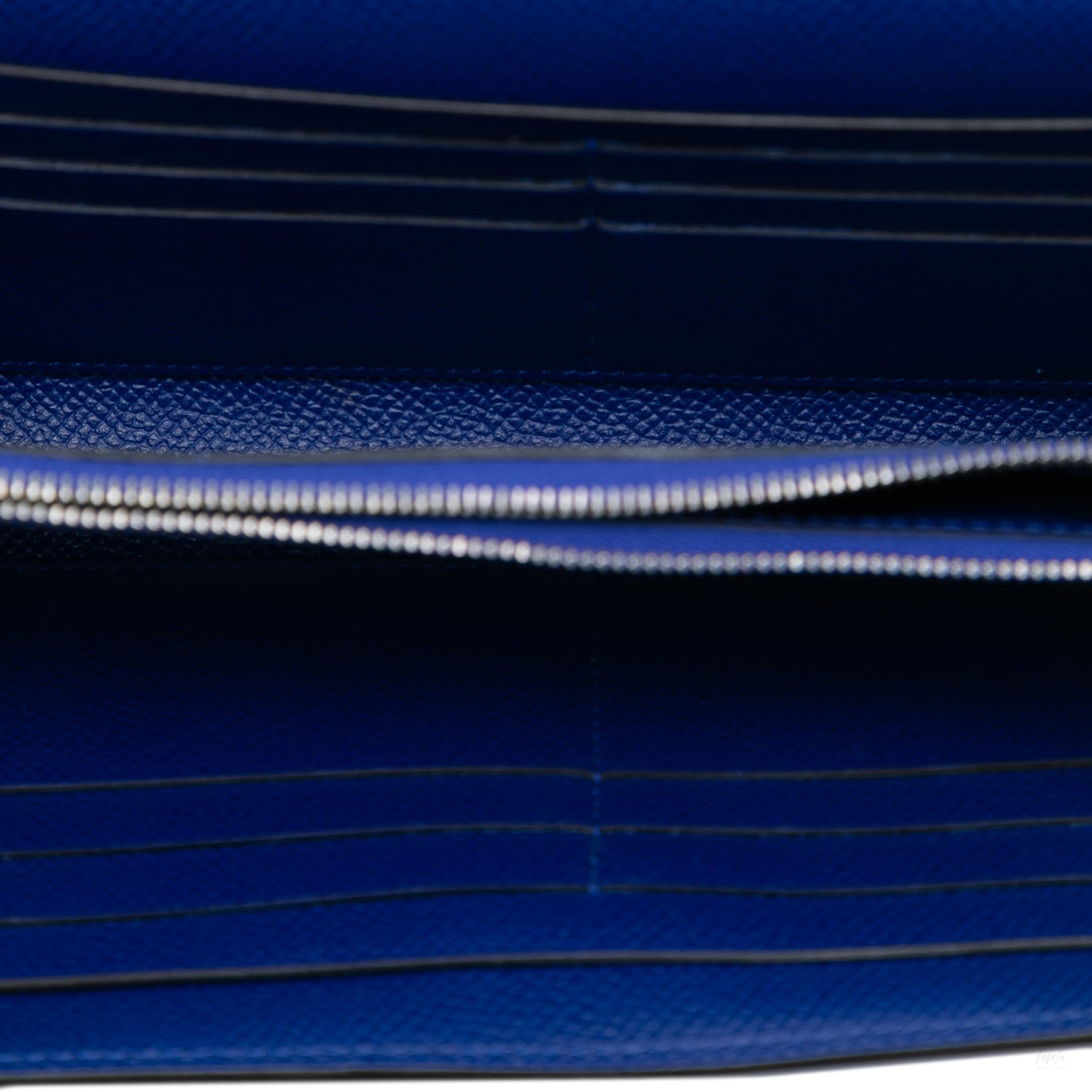 Second hand Hermes Kelly Epsom Leather Long Wallet Blue Electric - Tabita Bags