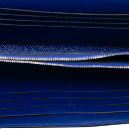Second hand Hermes Kelly Epsom Leather Long Wallet Blue Electric - Tabita Bags