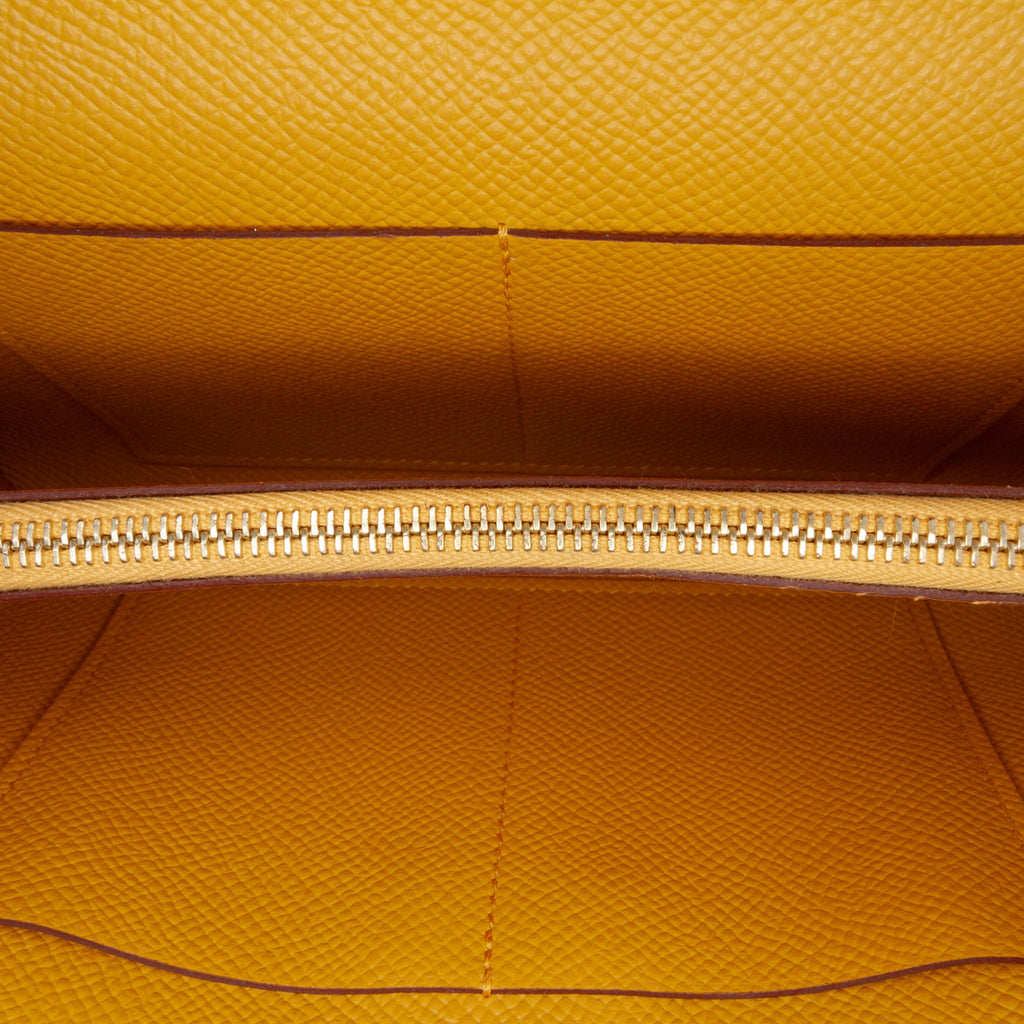 Second hand Hermes Kelly Epsom Leather Long Wallet Jaune Ambre - Tabita Bags