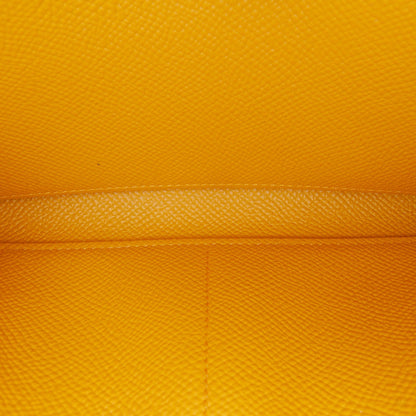 Second hand Hermes Kelly Epsom Leather Long Wallet Jaune Ambre - Tabita Bags