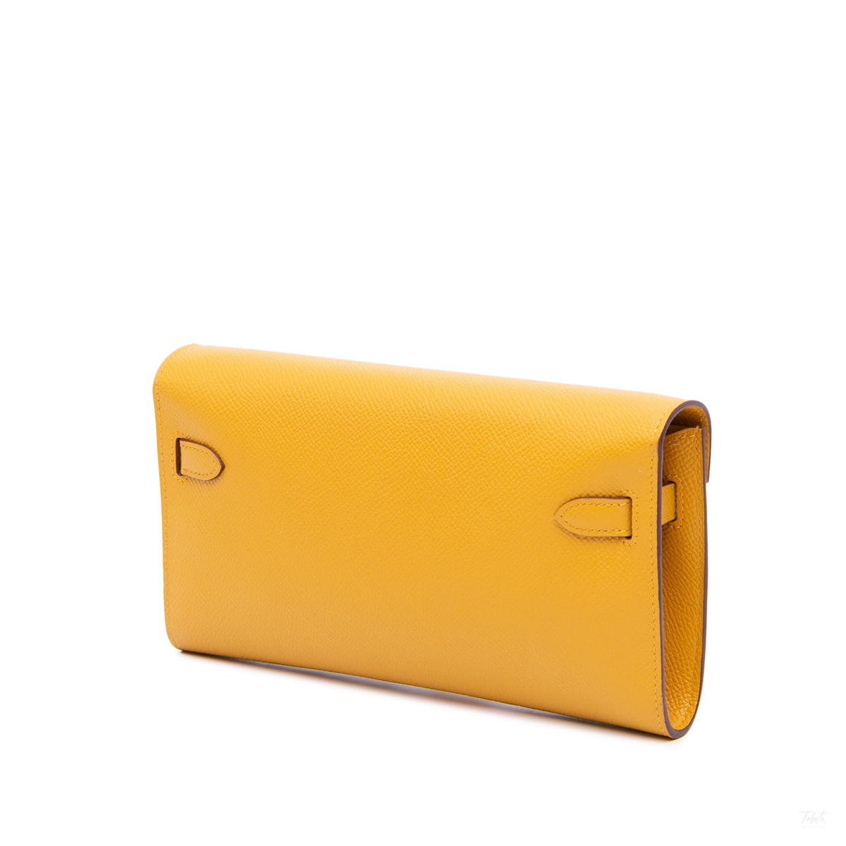 Second hand Hermes Kelly Epsom Leather Long Wallet Jaune Ambre - Tabita Bags