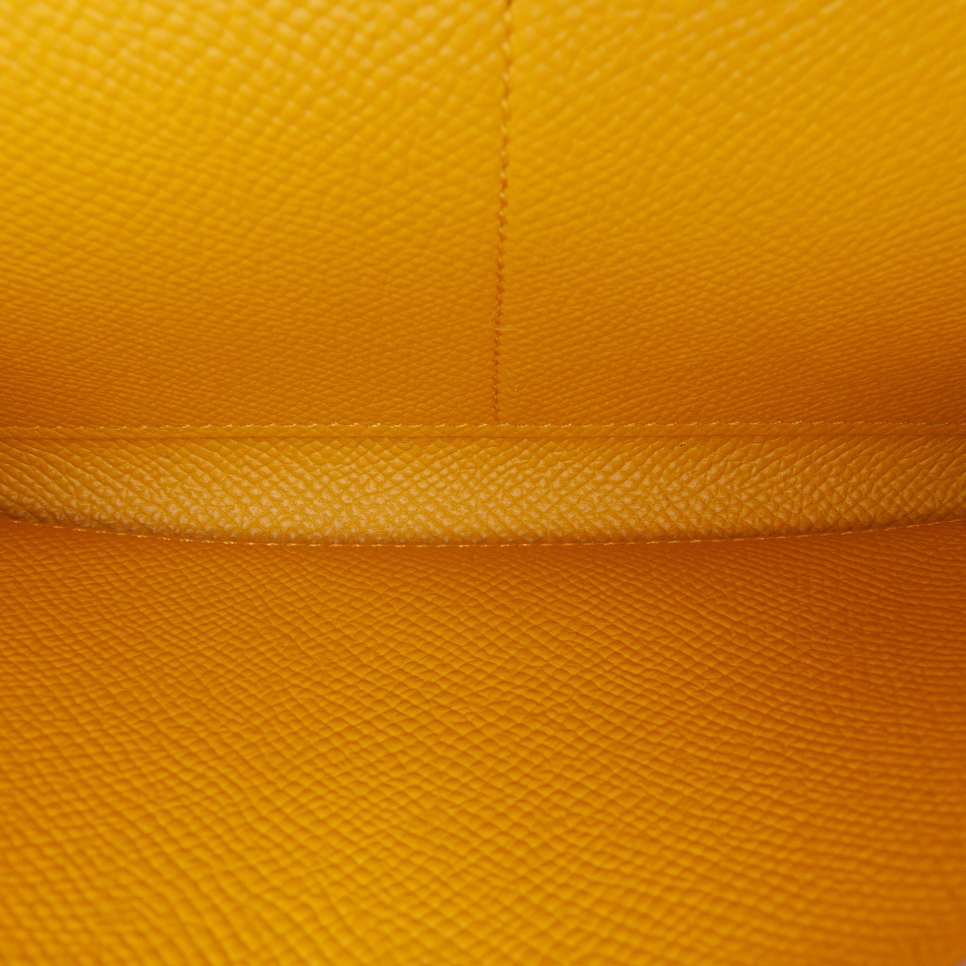 Second hand Hermes Kelly Epsom Leather Long Wallet Jaune Ambre - Tabita Bags
