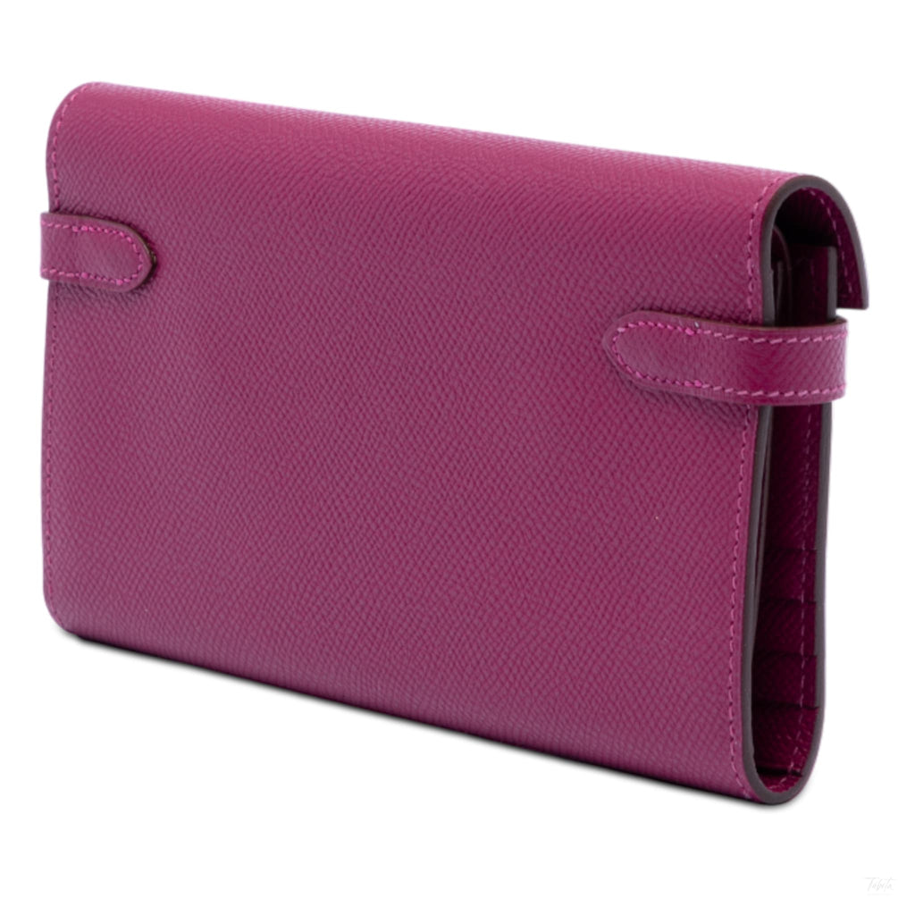 Second hand Hermes Kelly Epsom Leather Long Wallet Tosca - Tabita Bags