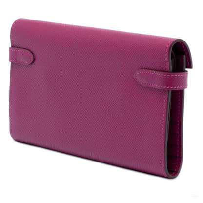 Second hand Hermes Kelly Epsom Leather Long Wallet Tosca - Tabita Bags