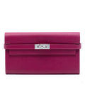 Second hand Hermes Kelly Epsom Leather Long Wallet Tosca - Tabita Bags
