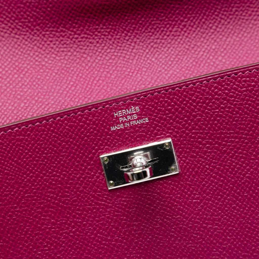 Second hand Hermes Kelly Epsom Leather Long Wallet Tosca - Tabita Bags