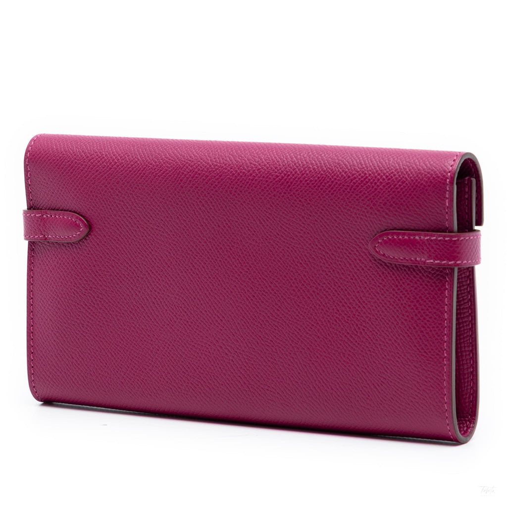 Second hand Hermes Kelly Epsom Leather Long Wallet Tosca - Tabita Bags