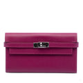 Second hand Hermes Kelly Epsom Leather Long Wallet Tosca - Tabita Bags