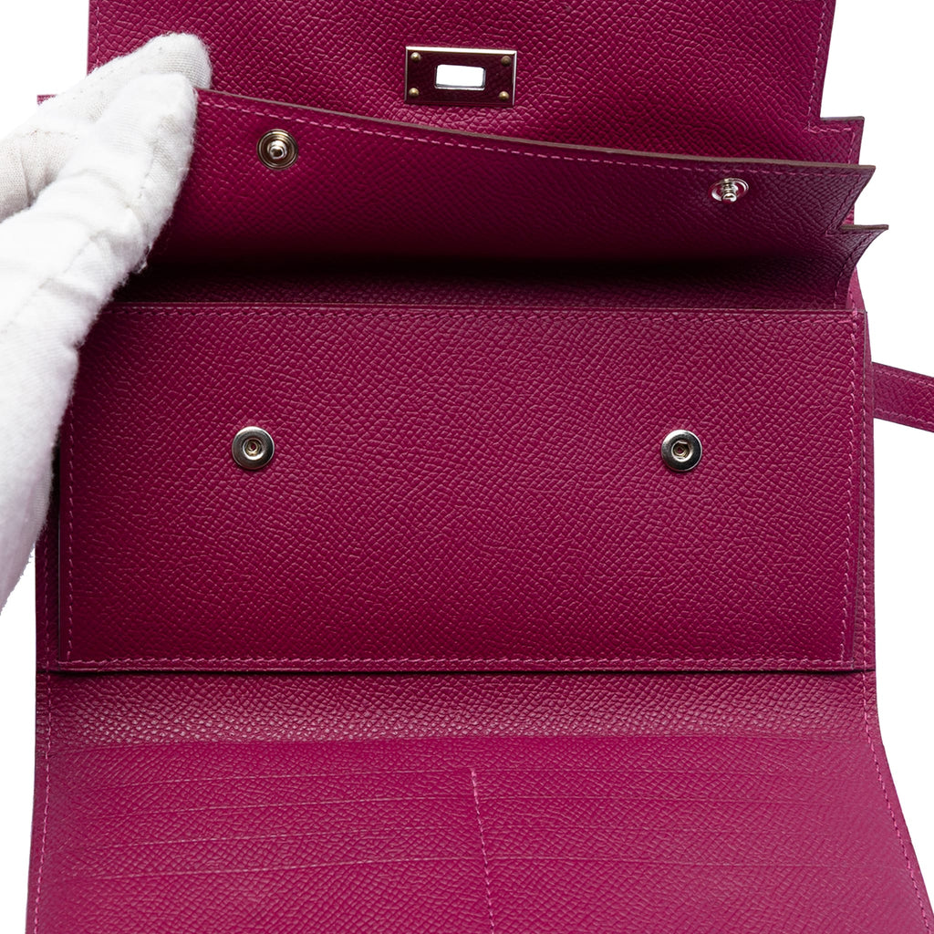 Second hand Hermes Kelly Epsom Leather Long Wallet Tosca - Tabita Bags