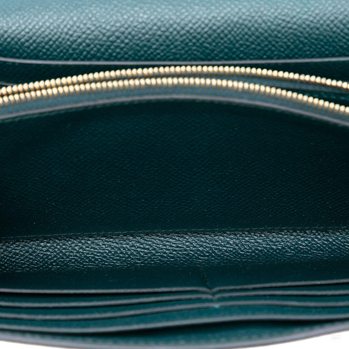 Second hand Hermes Kelly Epsom Leather Long Wallet Vert Cypress - Tabita Bags