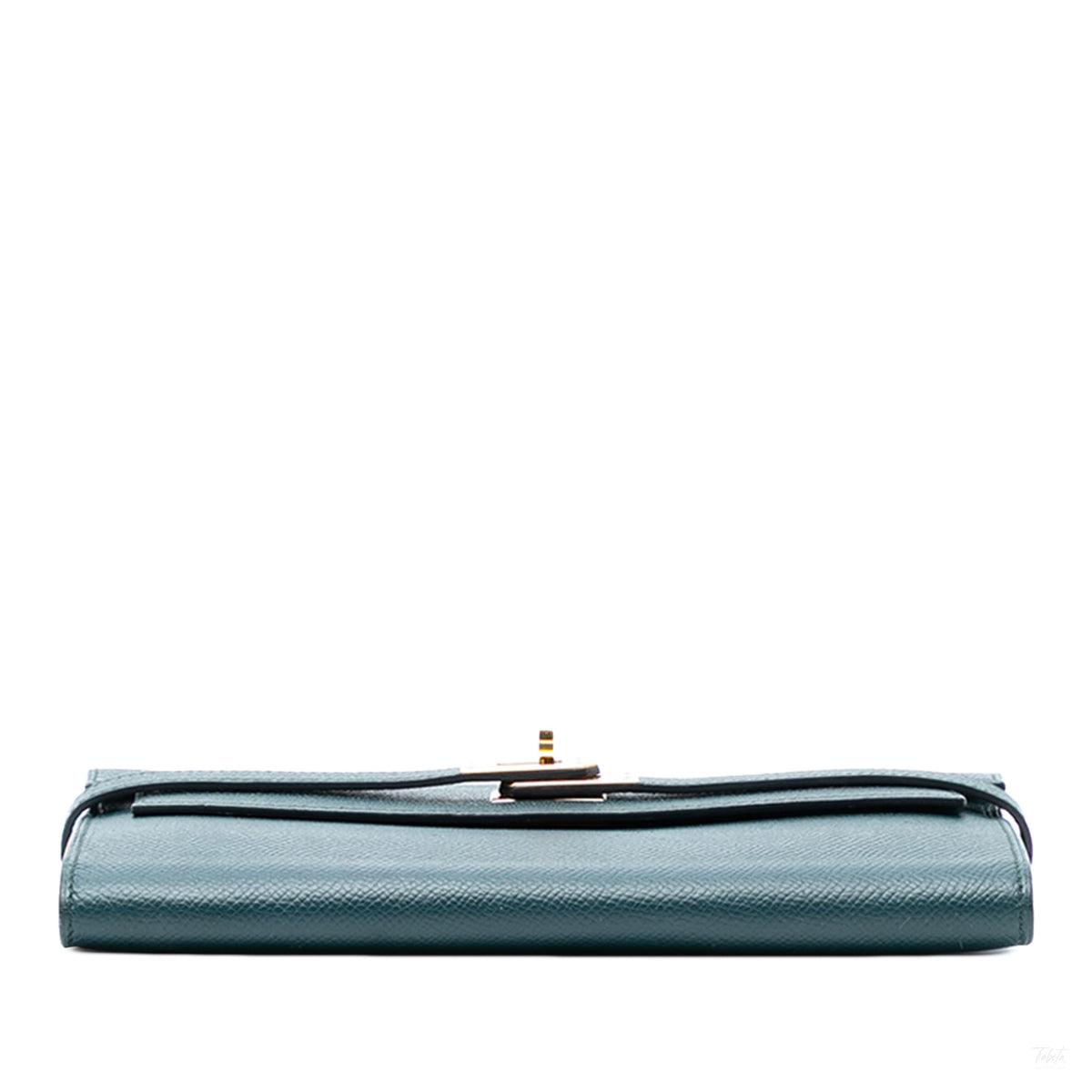Second hand Hermes Kelly Epsom Leather Long Wallet Vert Cypress - Tabita Bags