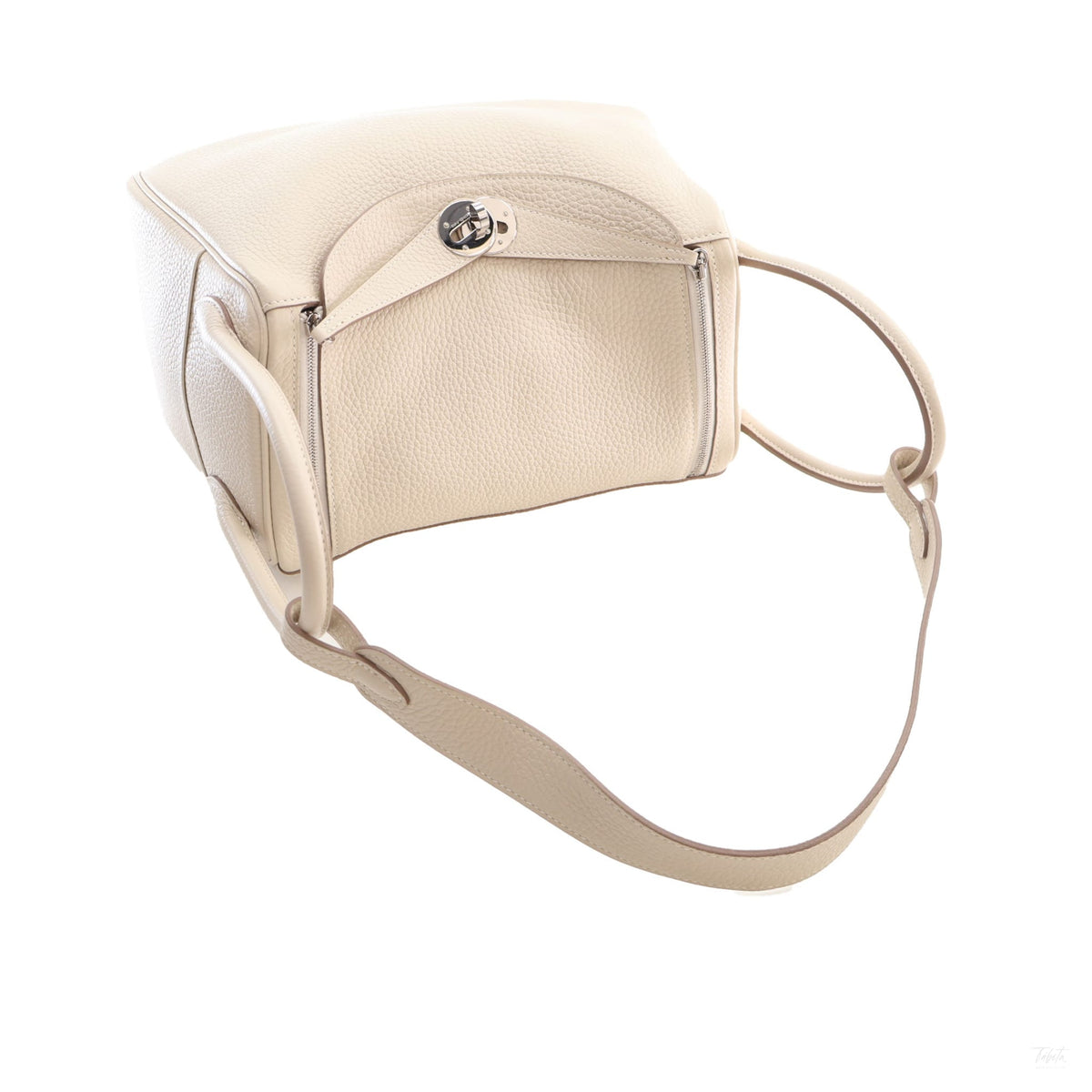 Second hand Hermes Lindy 26 Clemence Leather Crossbody Beige - Tabita Bags