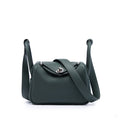 Second hand Hermes Lindy Mini Clemence Leather Crossbody Green - Tabita Bags