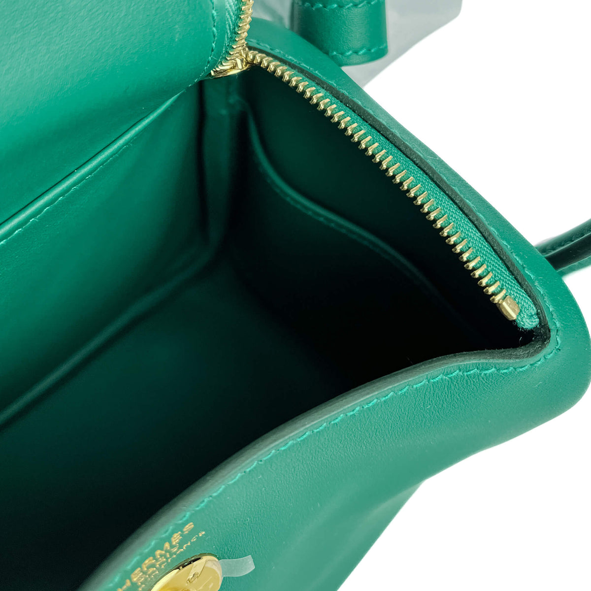 Second hand Hermes Lindy Mini Swift Leather Crossbody Green - Tabita Bags