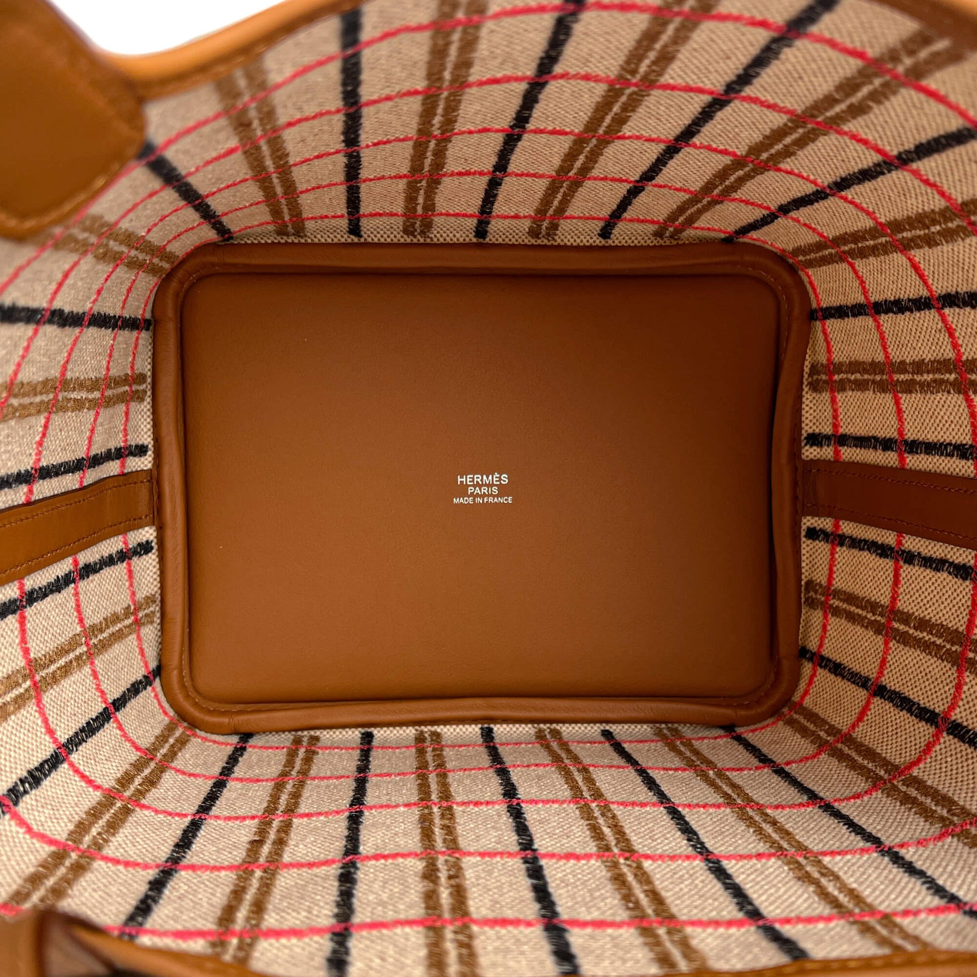 Second hand Hermes Picotin 18 Canvas Lock Couverture Carrè Bucket Handbag Caramel - Tabita Bags