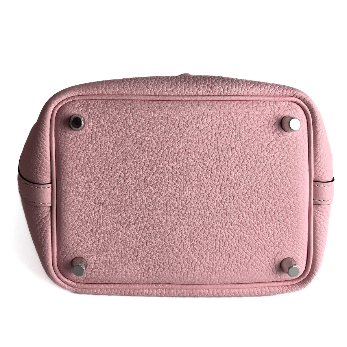 Second hand Hermes Picotin 18 Lock Leather Bucket Handbag Rose Sakura - Tabita Bags