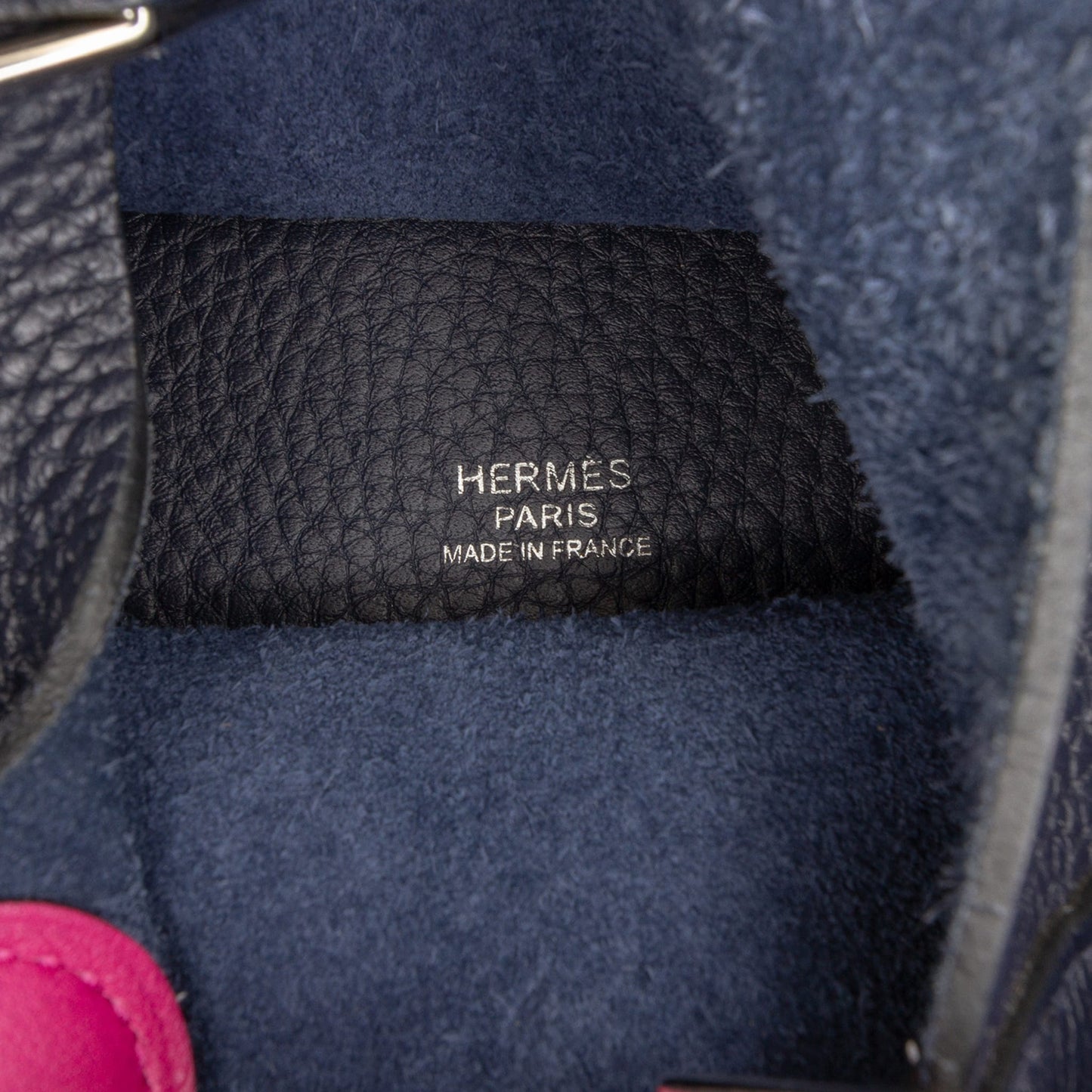 Second hand Hermes Picotin 18 Taurillon Clemence Leather Lock Bucket Handbag Blue - Tabita Bags