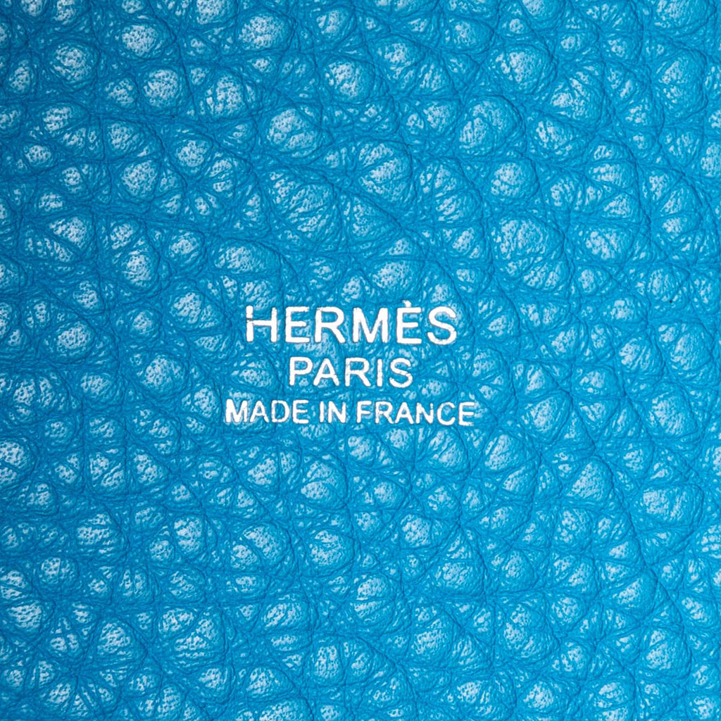 Second hand Hermes Picotin 18 Taurillon Clemence Leather Lock Bucket Handbag Blue Frida - Tabita Bags