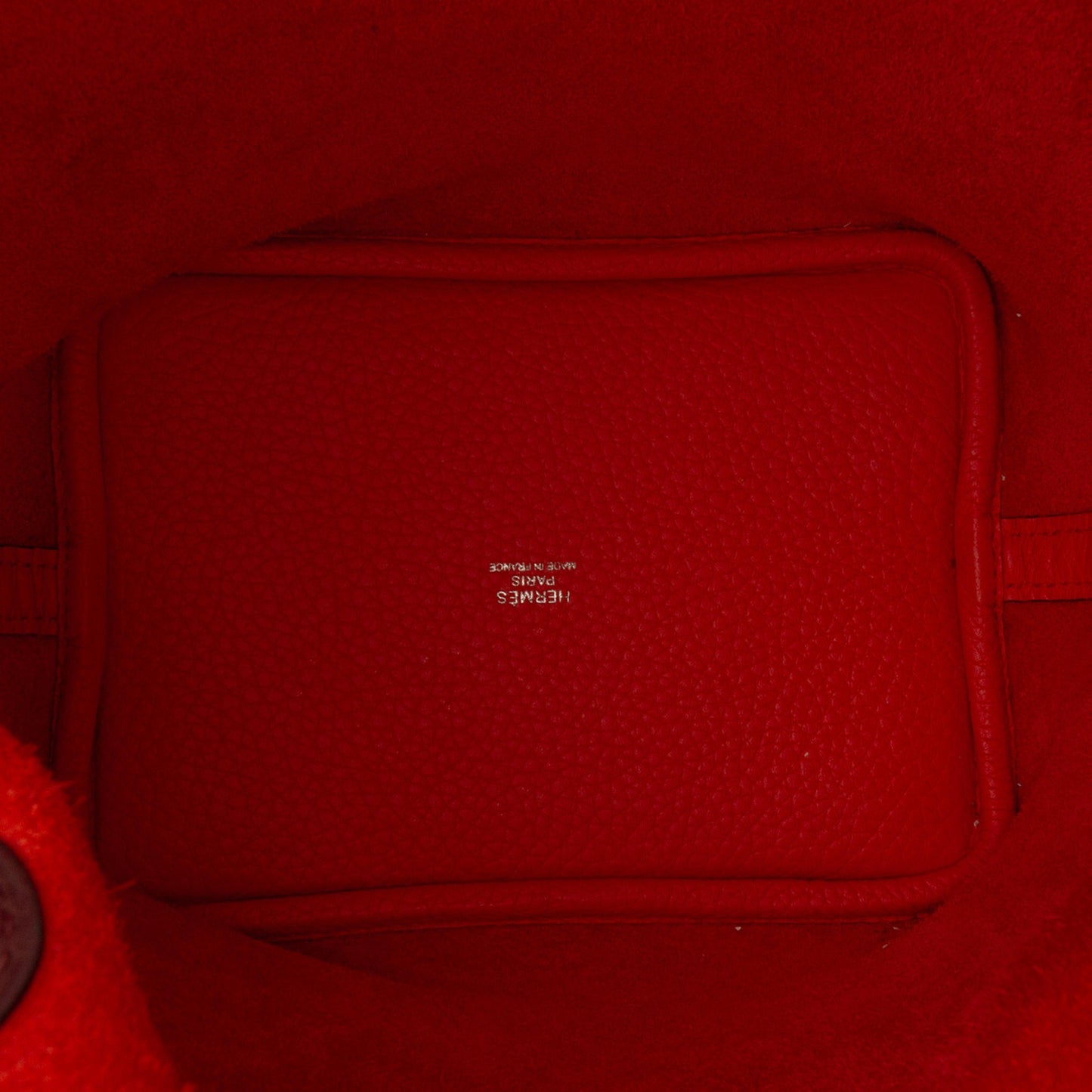 Second hand Hermes Picotin 18 Taurillon Clemence Leather Lock Bucket Handbag Orange - Tabita Bags