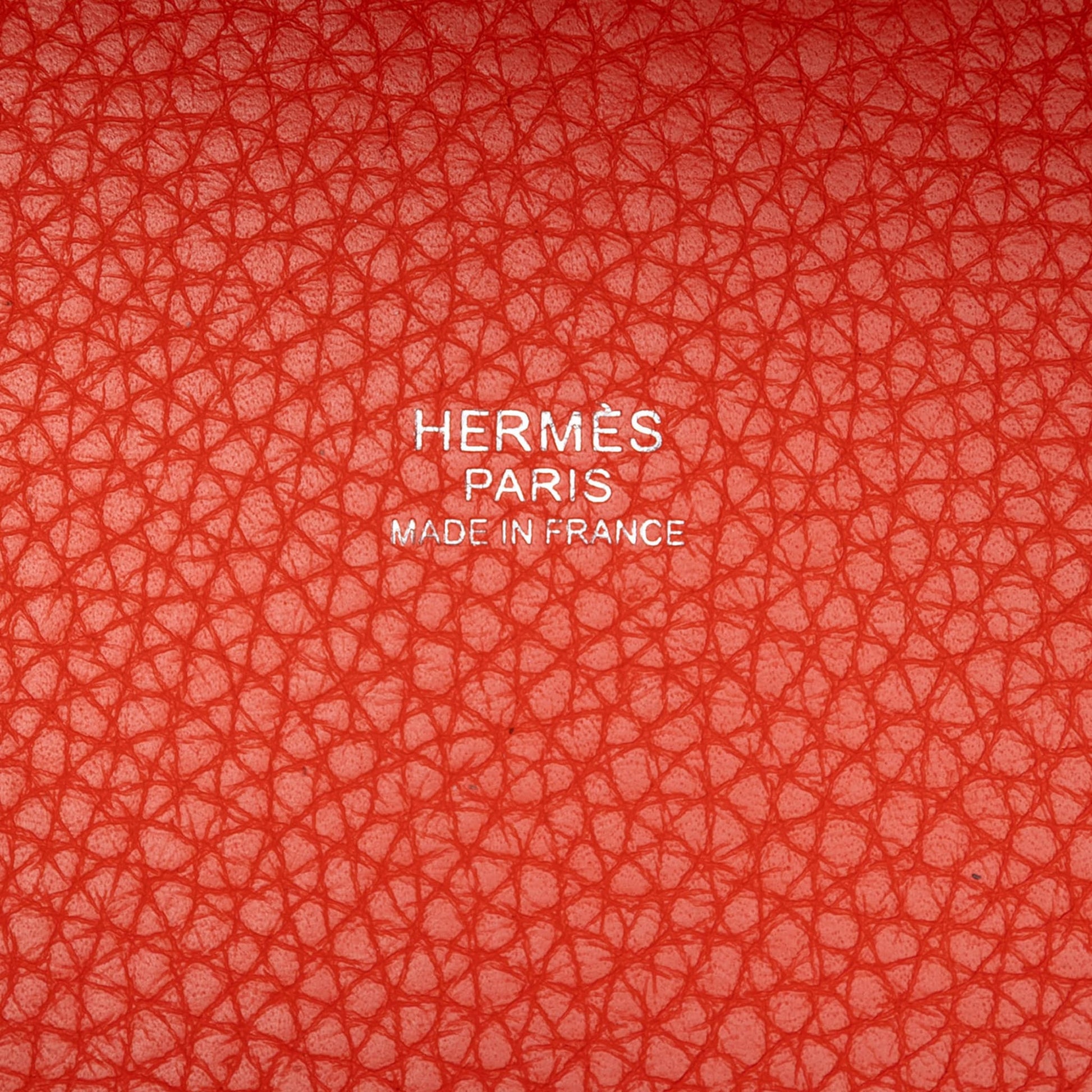 Second hand Hermes Picotin 18 Taurillon Clemence Leather Lock Bucket Handbag Orange Poppy - Tabita Bags