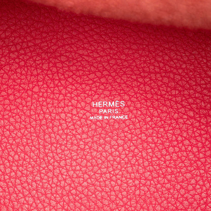 Second hand Hermes Picotin 18 Taurillon Clemence Leather Lock Bucket Handbag Pink - Tabita Bags