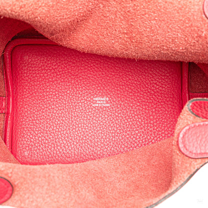 Second hand Hermes Picotin 18 Taurillon Clemence Leather Lock Bucket Handbag Pink - Tabita Bags