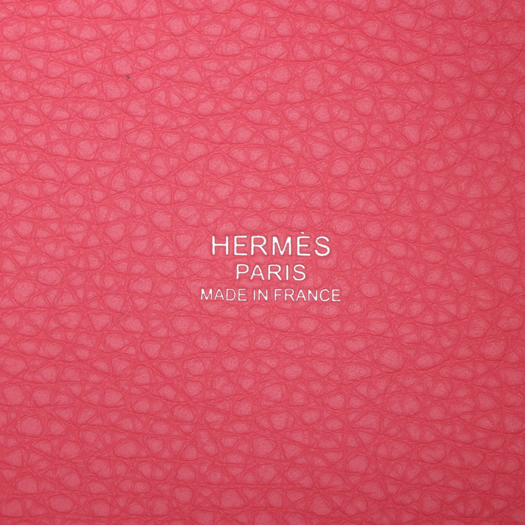 Second hand Hermes Picotin 18 Taurillon Clemence Leather Lock Bucket Handbag Rose Azalee - Tabita Bags