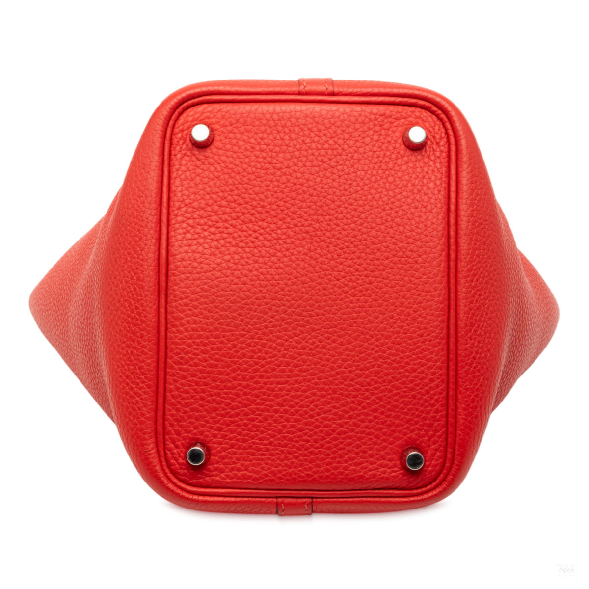 Second hand Hermes Picotin 18 Taurillon Clemence Leather Lock Bucket Handbag Rouge Casaque - Tabita Bags