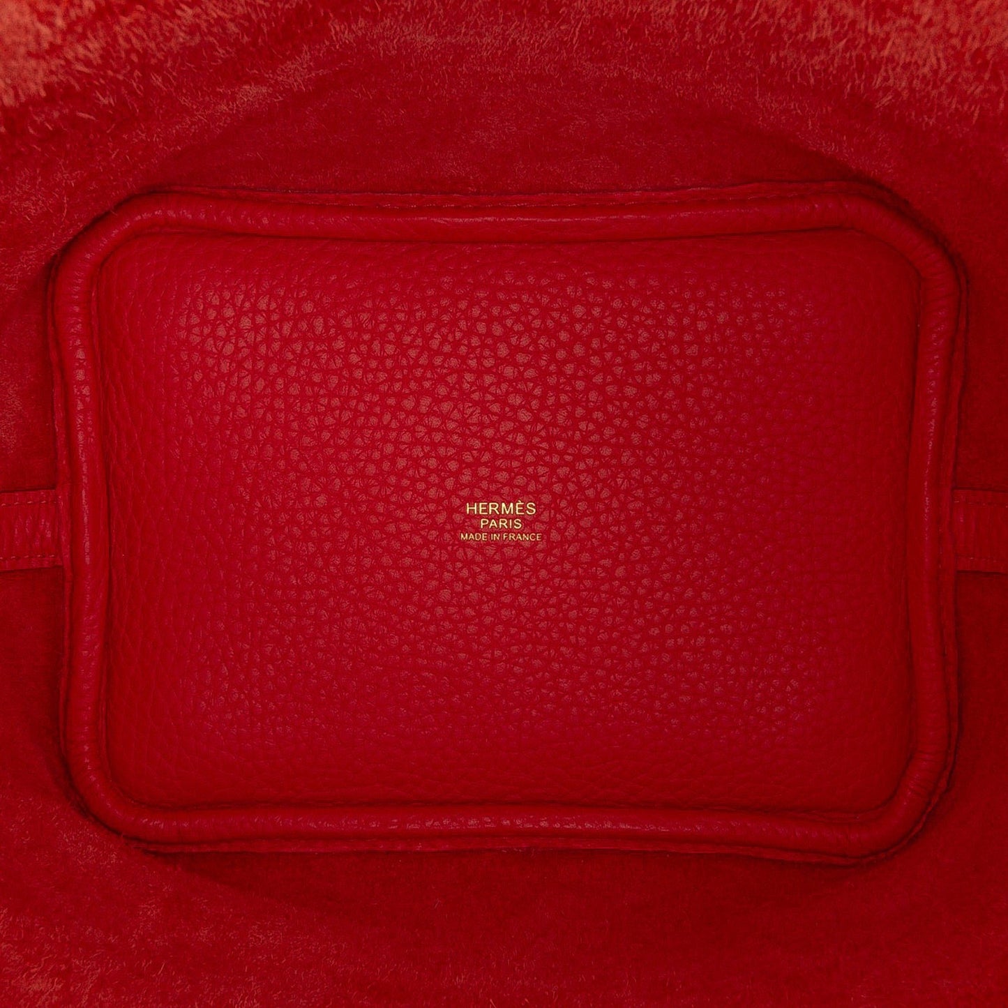 Second hand Hermes Picotin 18 Taurillon Clemence Leather Lock Bucket Handbag Rouge Pivoine - Tabita Bags