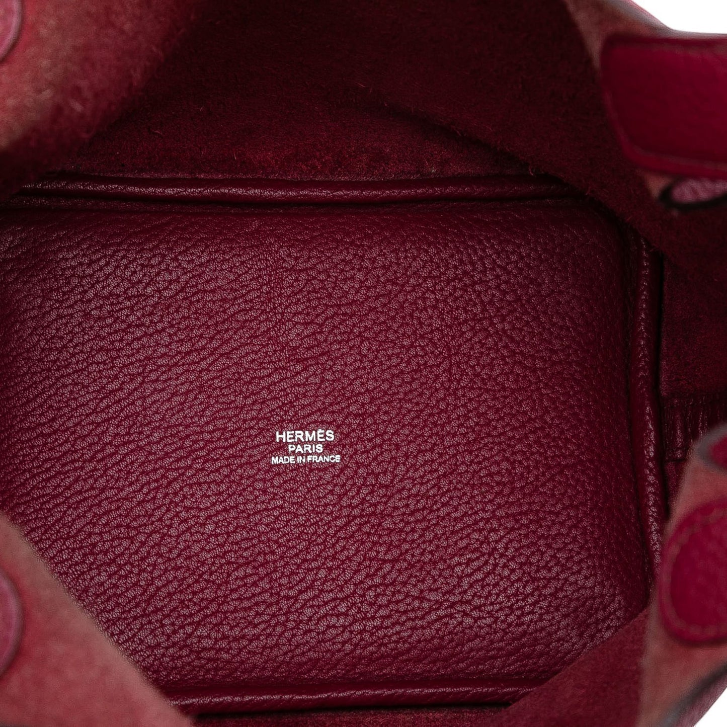 Second hand Hermes Picotin 18 Taurillon Clemence Leather Lock Bucket Handbag Rubis - Tabita Bags