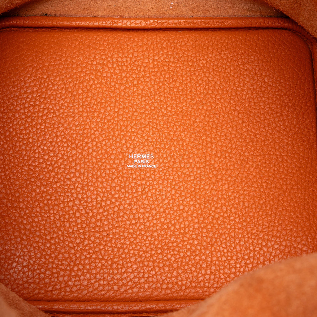 Second hand Hermes Picotin 22 Leather Lock Bucket Handbag Bicolor - Tabita Bags