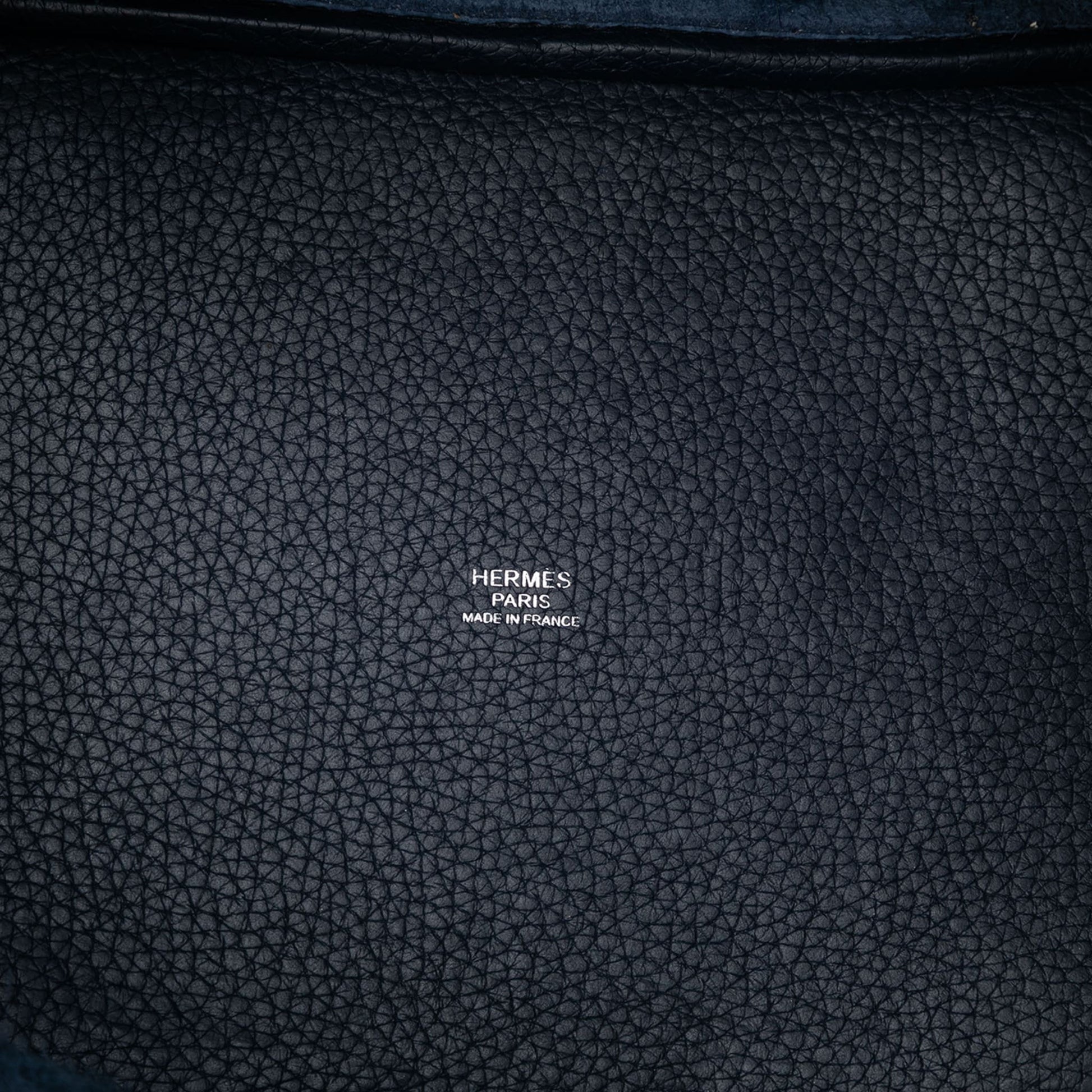 Second hand Hermes Picotin 22 Leather Lock Bucket Handbag Bleu Nuit - Tabita Bags