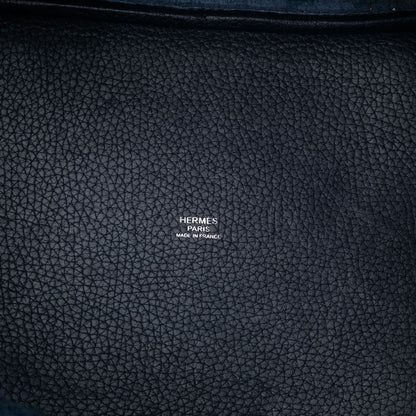 Second hand Hermes Picotin 22 Leather Lock Bucket Handbag Bleu Nuit - Tabita Bags