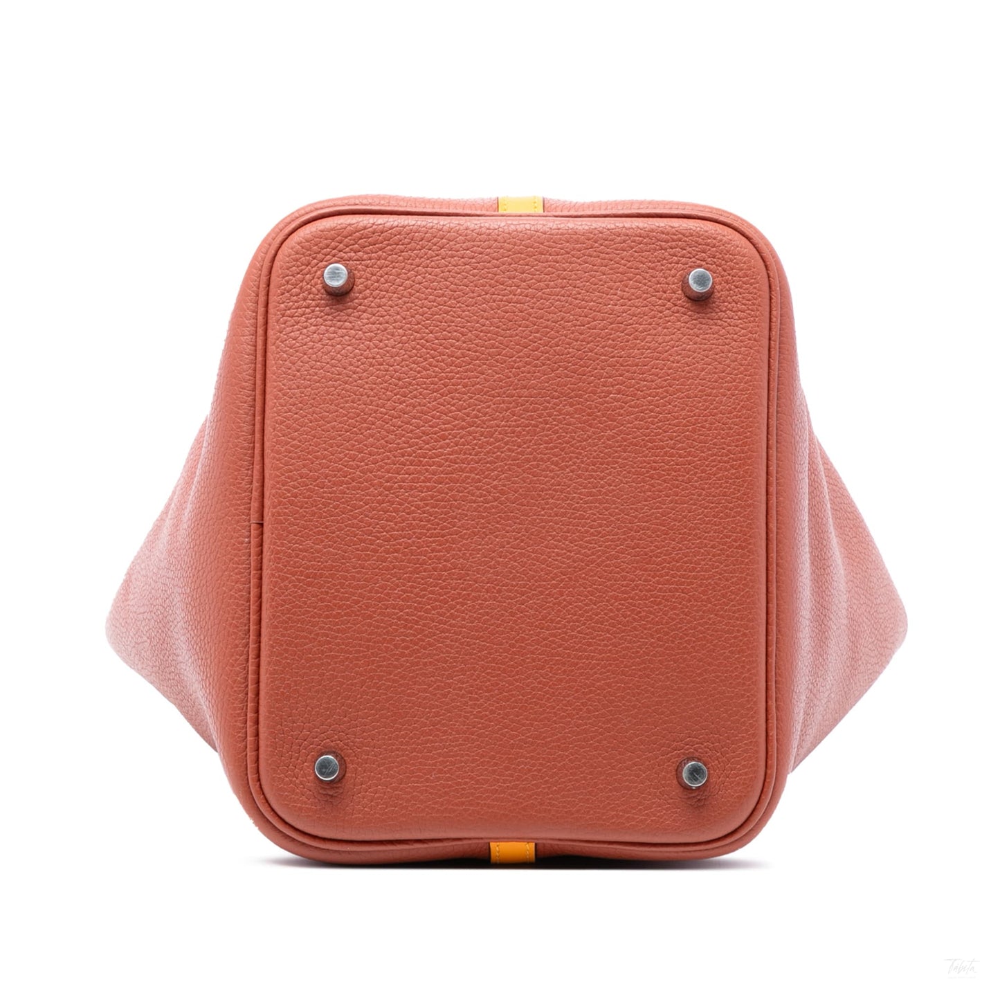 Second hand Hermes Picotin 22 Leather Lock Bucket Handbag Brown - Tabita Bags