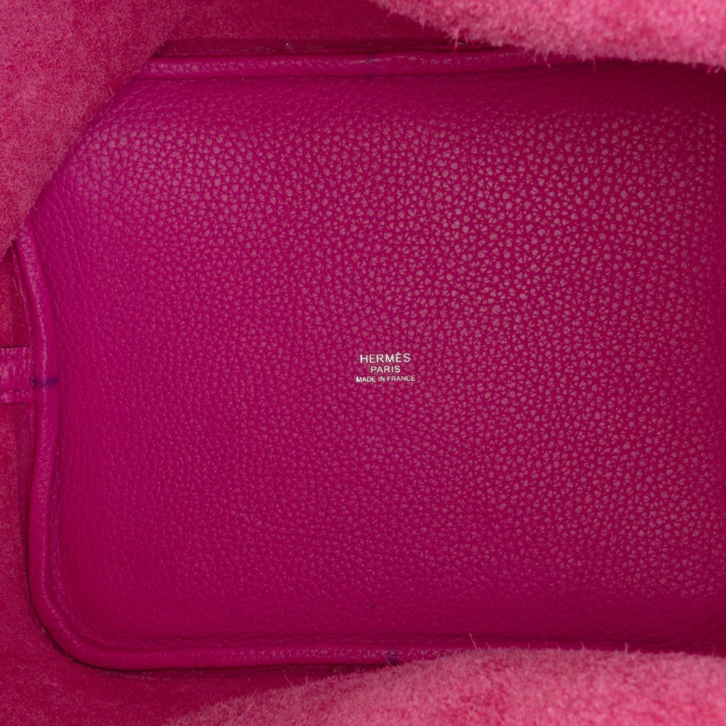 Second hand Hermes Picotin 22 Leather Lock Bucket Handbag Magnolia - Tabita Bags